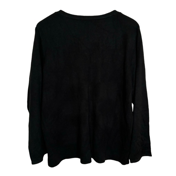 NWT Designers Original Luxelon Black Sweater Rhinestones Office Women's Size 2X - Picture 7 of 12